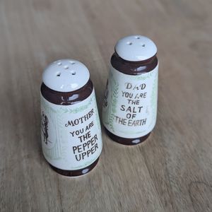 Mother father Vintage Salt and pepper shakers